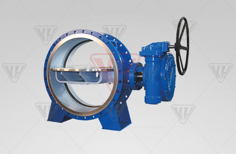 Large diameter metal seal butterfly valve