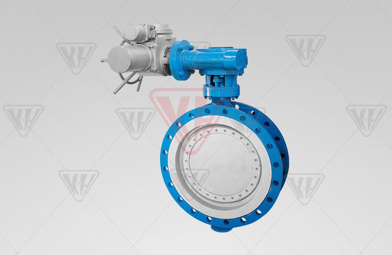 Electric metal hard sealing butterfly valve